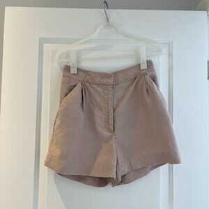 Aritzia Wilfred Fable Linen Shorts - Dusty pink